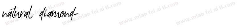 natural diamond字体转换